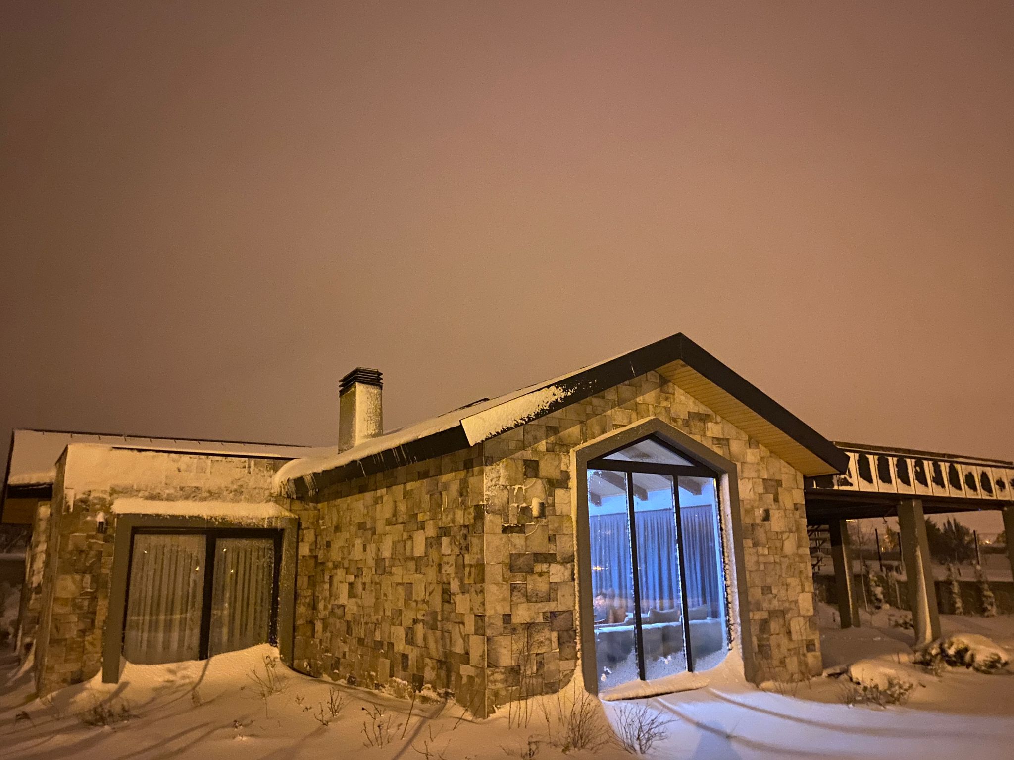 konut villa dekoratif dis cephe tas duvar uygulamasi 1