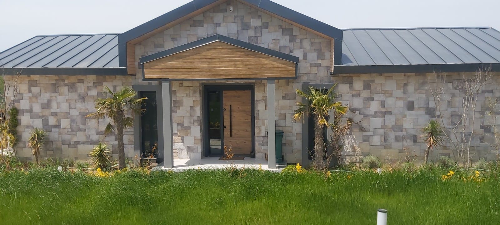 konut villa dekoratif dis cephe tas duvar uygulamasi 6